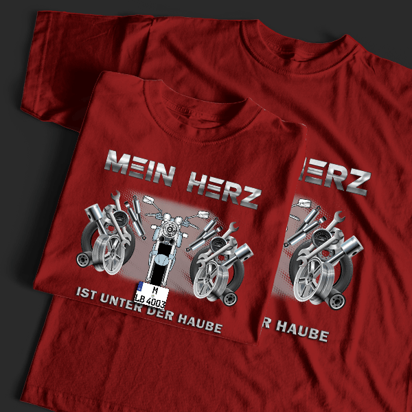 GSX 750 T-Shirt Tuning mit Motorrad !