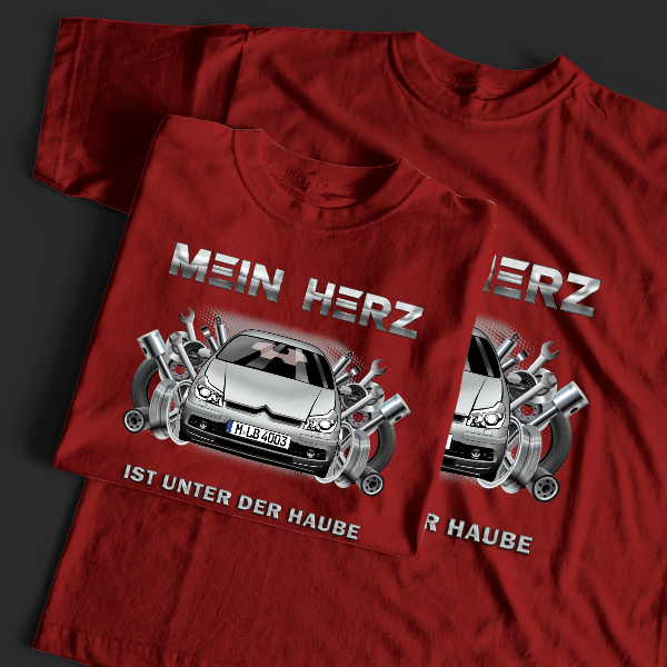 C5 T-Shirt Tuning mit Auto !
