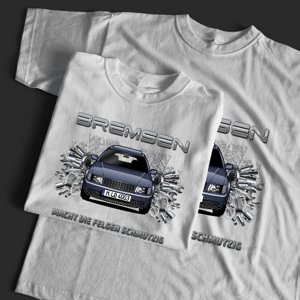 S6 Avant T-Shirt Tuning mit Auto !