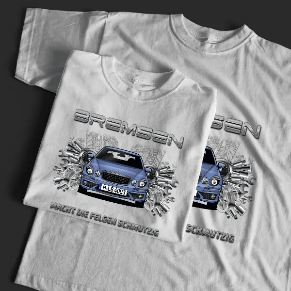 E63 AMG T-Shirt Tuning mit Auto !