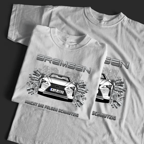 LC Cabriolet T-Shirt Tuning mit Auto !