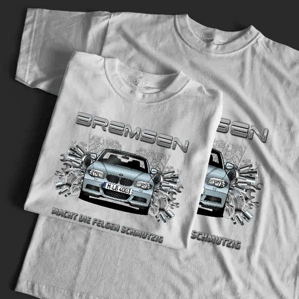1er Reihe Cabriolet T-Shirt Tuning mit Auto !