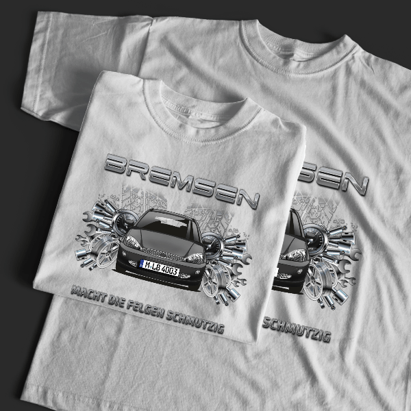 Focus (3-Türer) T-Shirt Tuning mit Auto !