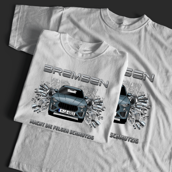 Levante Trofeo T-Shirt Tuning mit Auto !