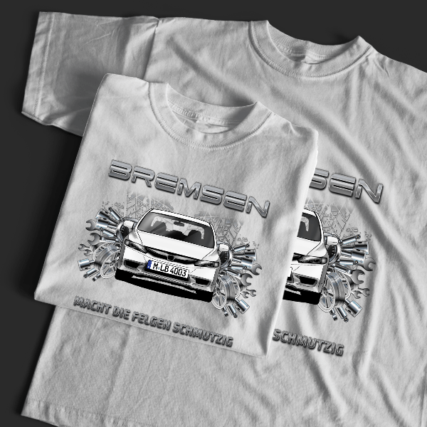 Civic Limousine T-Shirt Tuning mit Auto !