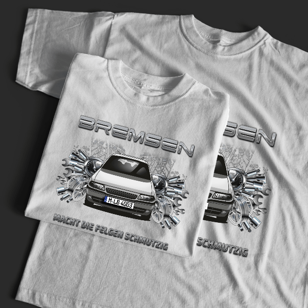 Astra Caravan T-Shirt Tuning mit Auto !