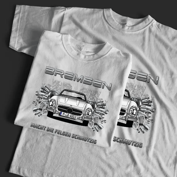 300 SL Cabriolet T-Shirt Tuning mit Auto !