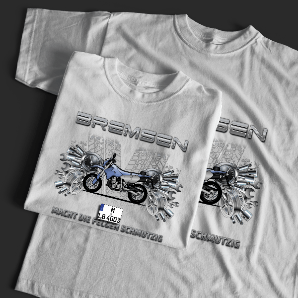 DR-Z 400 T-Shirt Tuning mit Motorrad !