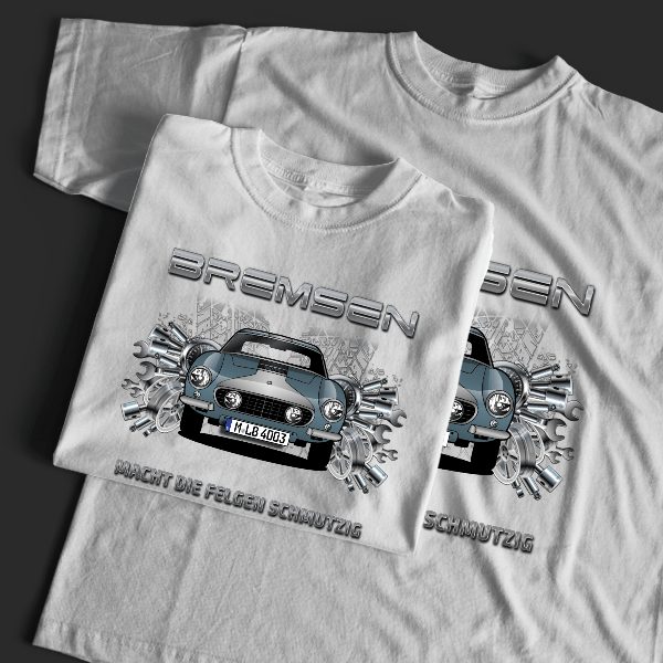250 Coupe T-Shirt Tuning mit Auto !