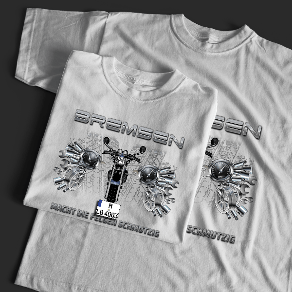 FZX750 T-Shirt Tuning mit Motorrad !