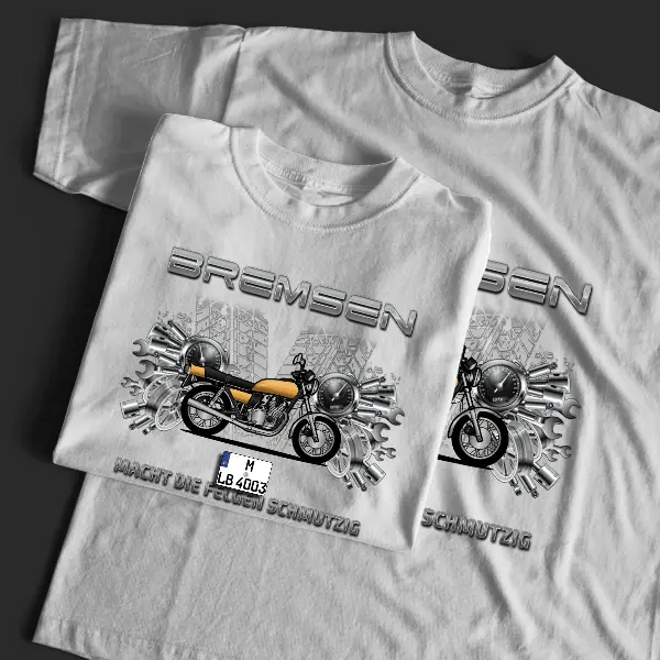 GS 750 T-Shirt Tuning mit Motorrad !