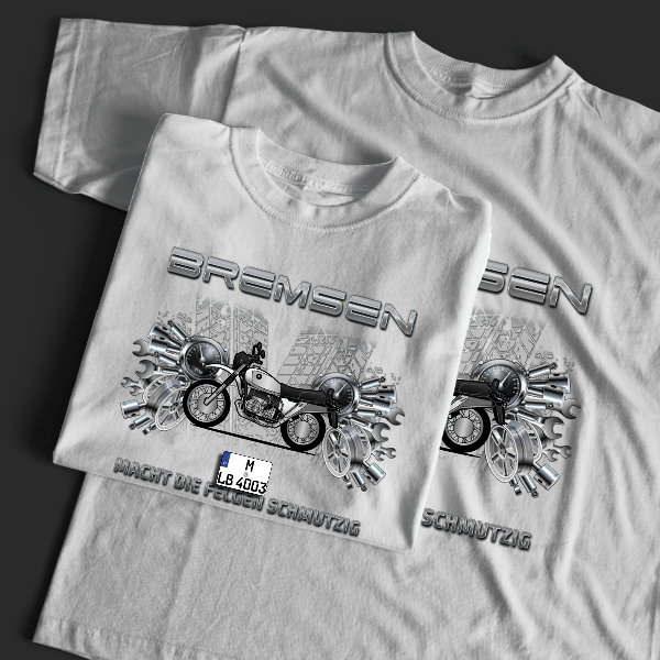 R 80 T-Shirt Tuning mit Motorrad !