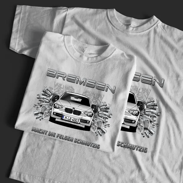 1er Reihe Hatchback (F21) T-Shirt Tuning mit Auto !