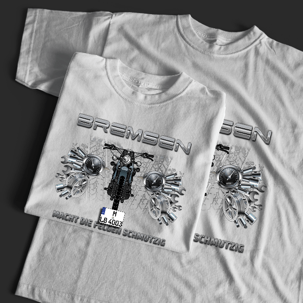 XT500 T-Shirt Tuning mit Motorrad !