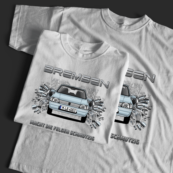205 T-Shirt Tuning mit Auto !
