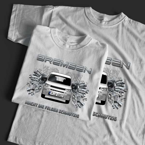 Caddy T-Shirt Tuning mit Auto !