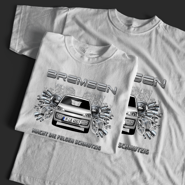 Up T-Shirt Tuning mit Auto !