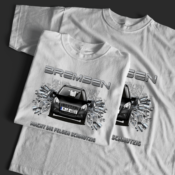 Splash T-Shirt Tuning mit Auto !
