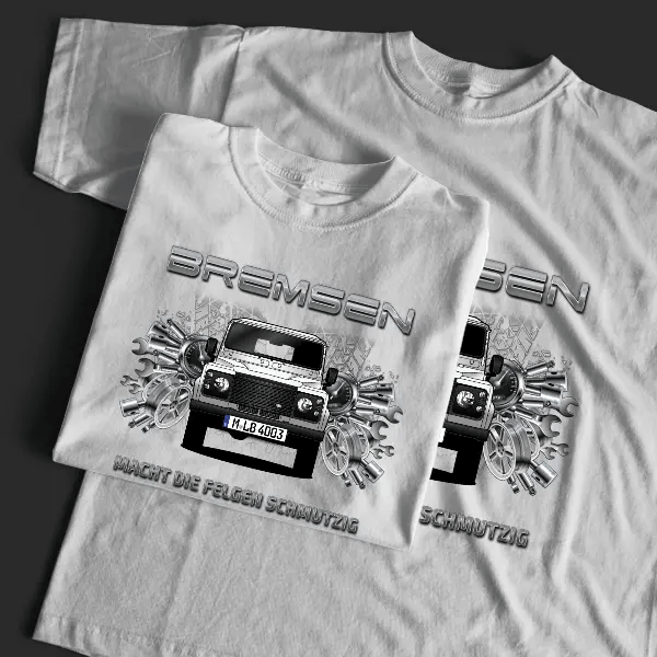 Defender 90 T-Shirt Tuning mit Auto !