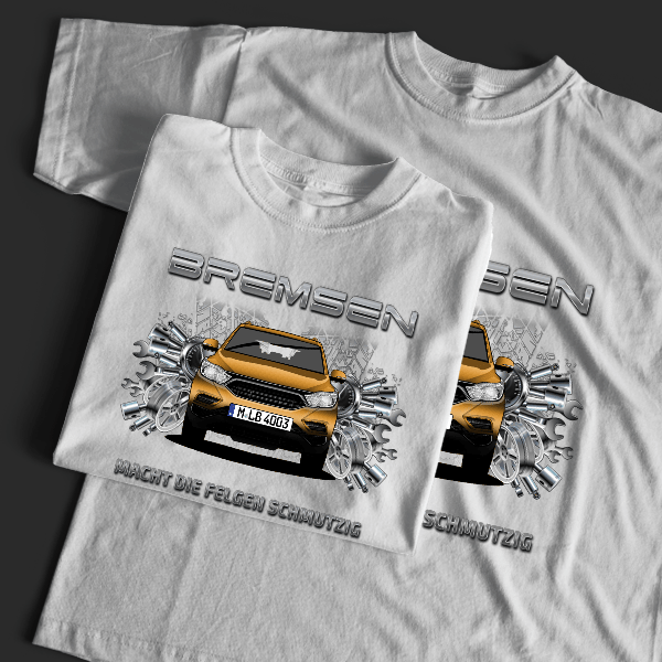 Actyon Sports T-Shirt Tuning mit Auto !