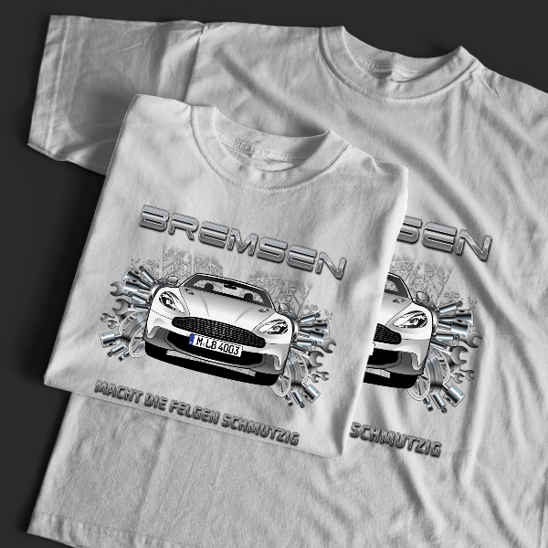 Vanquish Cabriolet T-Shirt Tuning mit Auto !
