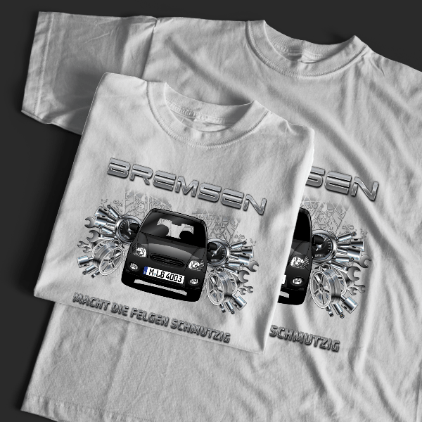 Atos T-Shirt Tuning mit Auto !
