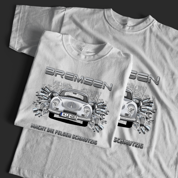 356 Coupe T-Shirt Tuning mit Auto !