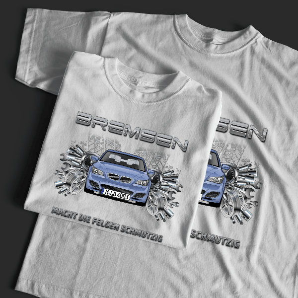 M5 Limousine T-Shirt Tuning mit Auto !