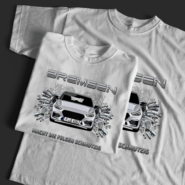 i30 N Fastback T-Shirt Tuning mit Auto !