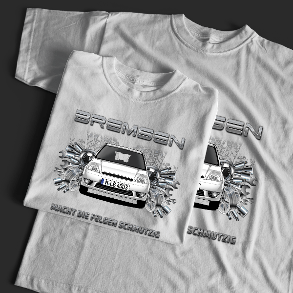 Fiesta Limousine T-Shirt Tuning mit Auto !