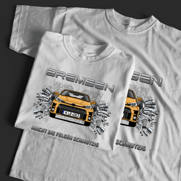 Yaris GR T-Shirt Tuning mit Auto !