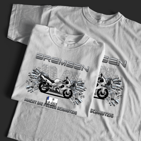 YZF600R T-Shirt Tuning mit Motorrad !