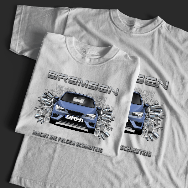 Leon Cupra T-Shirt Tuning mit Auto !
