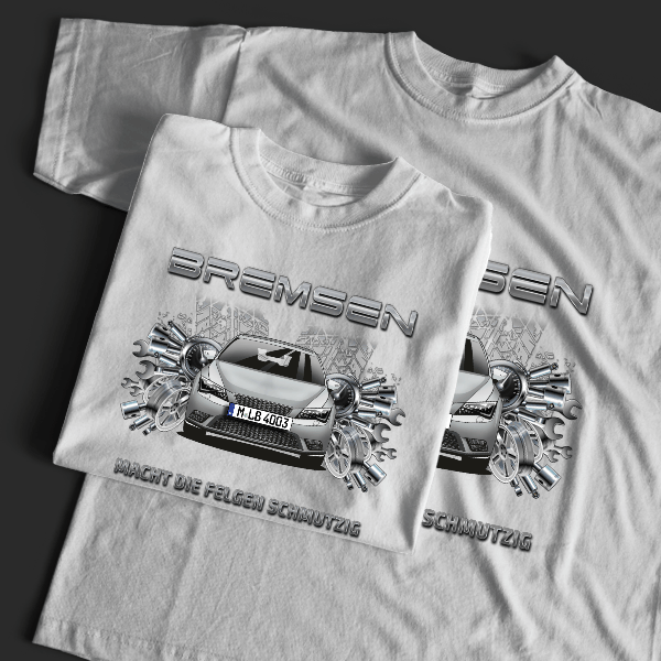 Leon T-Shirt Tuning mit Auto !