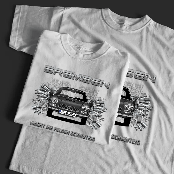 Quattroporte T-Shirt Tuning mit Auto !