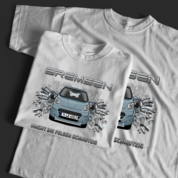 107 (3-Türer) T-Shirt Tuning mit Auto !