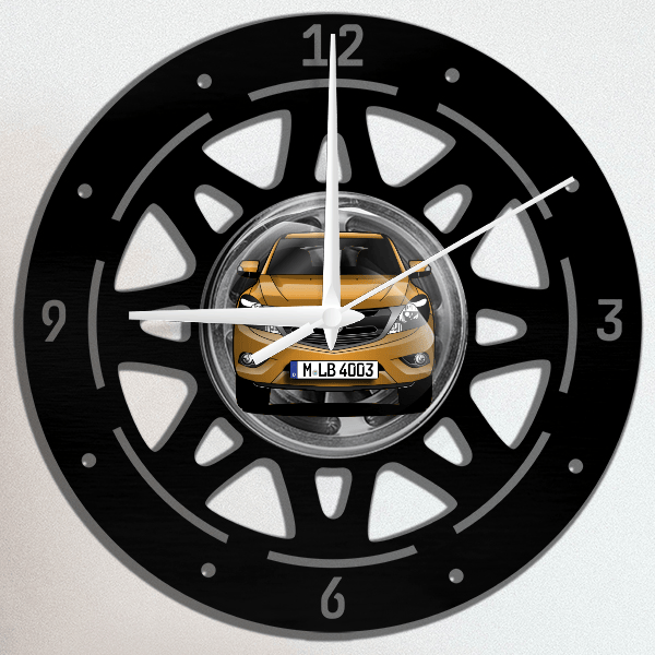 BT50 Wanduhr personalisiert mit deinem Auto u. Kennzeichen!