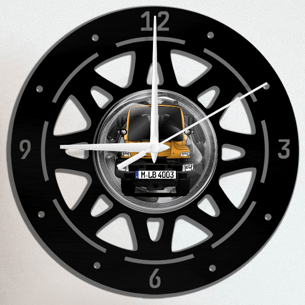Unimog Baureihe 405 Wanduhr personalisiert mit deinem LKW u. Kennzeichen!