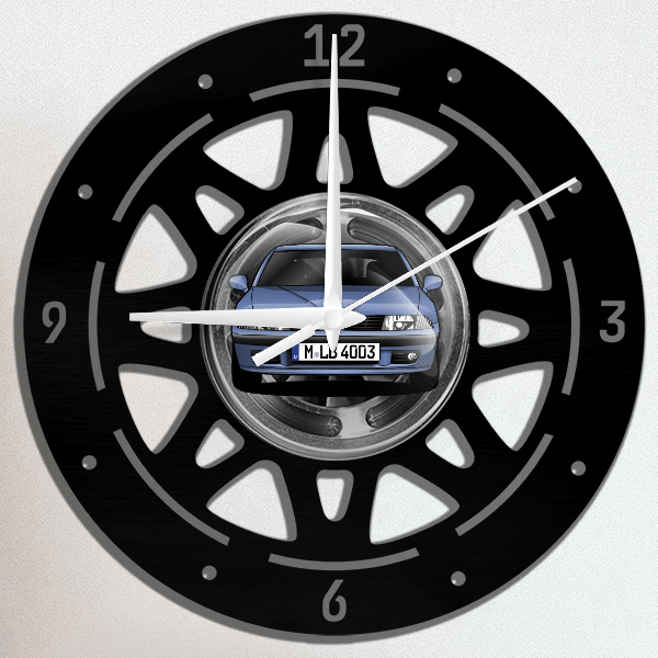 Carisma Limousine Wanduhr personalisiert mit deinem Auto u. Kennzeichen!