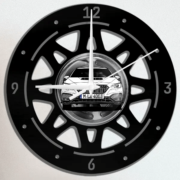 Impreza WRX STI Wanduhr personalisiert mit deinem Auto u. Kennzeichen!