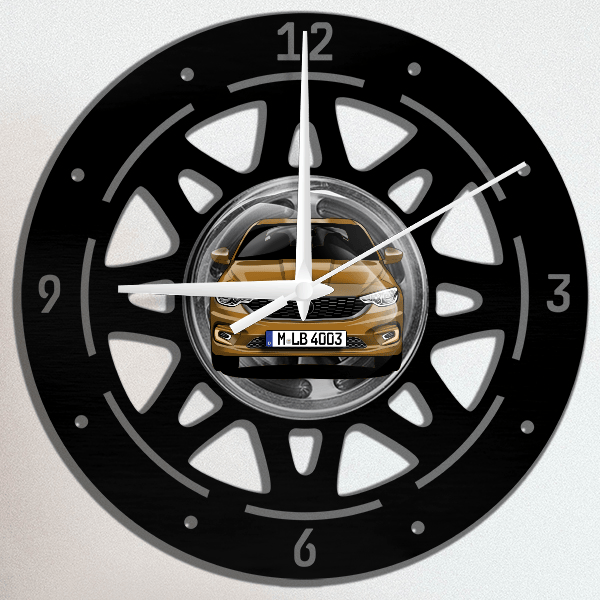 Tipo Limousine Wanduhr personalisiert mit deinem Auto u. Kennzeichen!