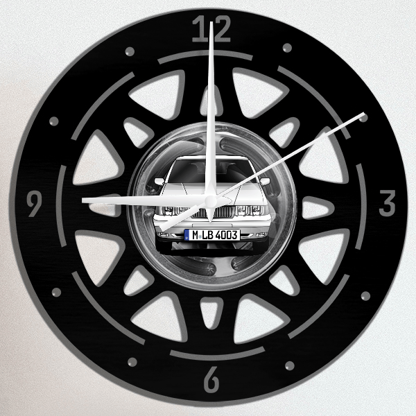960 Touring Wanduhr personalisiert mit deinem Auto u. Kennzeichen!