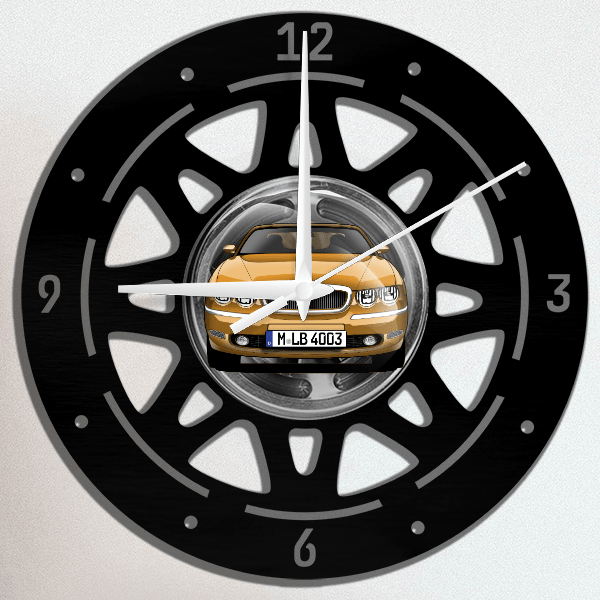 75 Limousine Wanduhr personalisiert mit deinem Auto u. Kennzeichen!