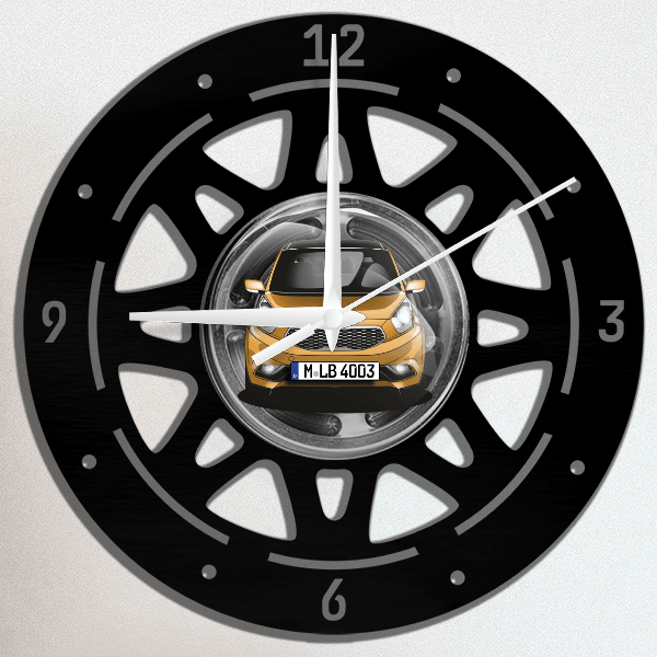 Venga Wanduhr personalisiert mit deinem Auto u. Kennzeichen!