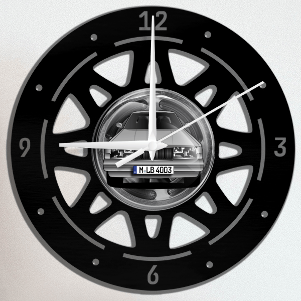 965 Touring Wanduhr personalisiert mit deinem Auto u. Kennzeichen!