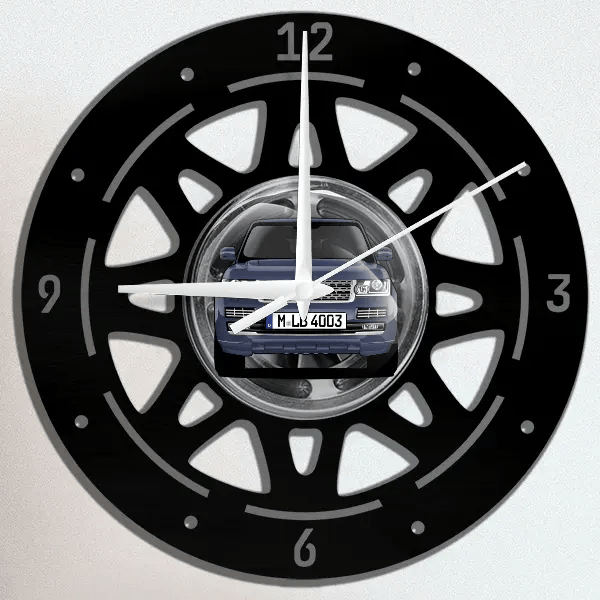 Vogue Wanduhr personalisiert mit deinem Auto u. Kennzeichen!