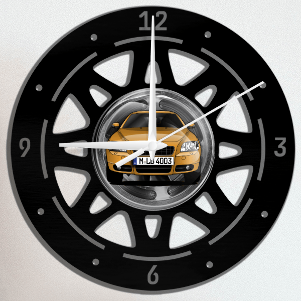 C70 Coupe Wanduhr personalisiert mit deinem Auto u. Kennzeichen!