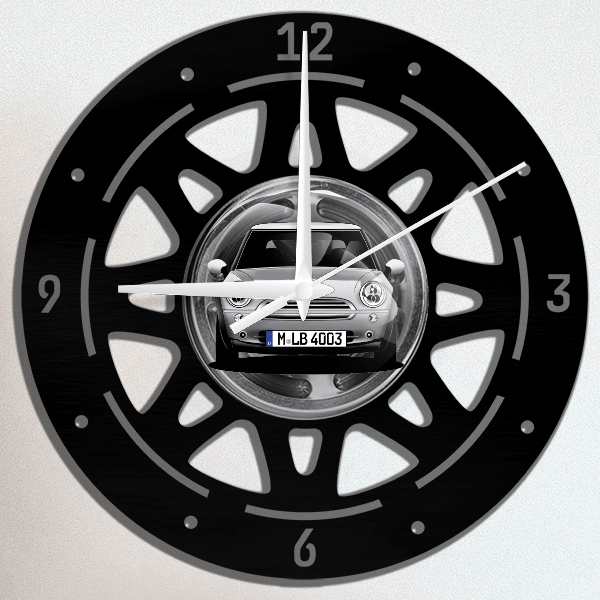Cooper S Cabriolet Wanduhr personalisiert mit deinem Auto u. Kennzeichen!