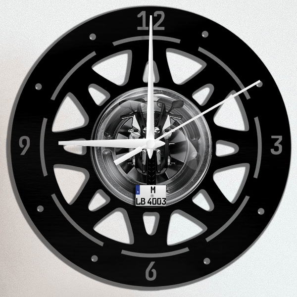 Z 750 Wanduhr personalisiert mit deinem Motorrad u. Kennzeichen!
