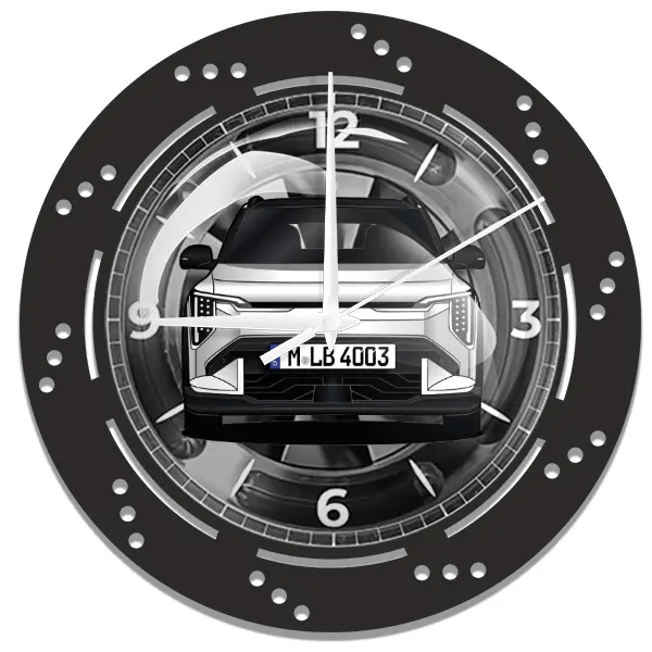 EV3 Wanduhr personalisiert mit deinem Auto u. Kennzeichen!